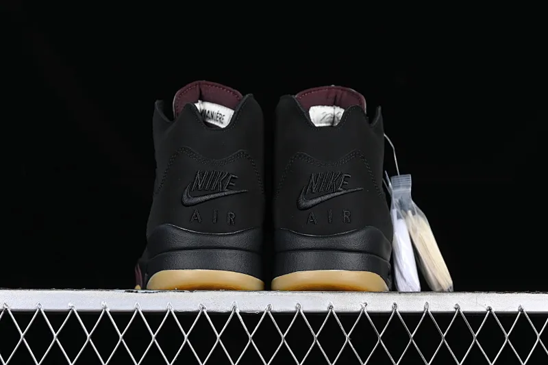All categories Air Jordan Jordan series basketball shoes Air Jordan 5 A Ma Maniér x Air Jordan 5 Low AJ5 Joe 5 joint model suede black FD1330-001